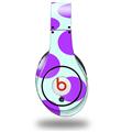 WraptorSkinz Skin Decal Wrap compatible with Beats Studio (Original) Headphones Kearas Polka Dots Purple And Blue Skin Only (HEADPHONES NOT INCLUDED)