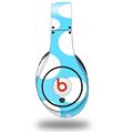 WraptorSkinz Skin Decal Wrap compatible with Beats Studio (Original) Headphones Kearas Polka Dots White And Blue Skin Only (HEADPHONES NOT INCLUDED)