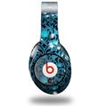 WraptorSkinz Skin Decal Wrap compatible with Beats Studio (Original) Headphones Blue Flower Bomb Starry Night Skin Only (HEADPHONES NOT INCLUDED)