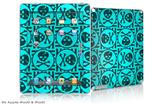 iPad Skin - Skull Patch Pattern Blue (fits iPad2 and iPad3)
