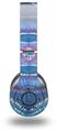 WraptorSkinz Skin Decal Wrap compatible with Beats Wireless (Original) Headphones Tie Dye Circles and Squares 100 Skin Only (HEADPHONES NOT INCLUDED)