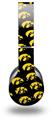 WraptorSkinz Skin Decal Wrap compatible with Beats Wireless (Original) Headphones Iowa Hawkeyes Tigerhawk Tiled 06 Gold on Black Skin Only (HEADPHONES NOT INCLUDED)
