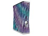 Tie Dye Purple Stripes Decal Style Skin for XBOX 360 Slim Vertical