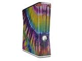 Tie Dye Purple Gears Decal Style Skin for XBOX 360 Slim Vertical