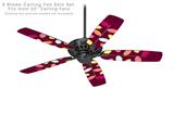 Plain Leaves On Burgundy - Ceiling Fan Skin Kit fits most 52 inch fans (FAN and BLADES SOLD SEPARATELY)